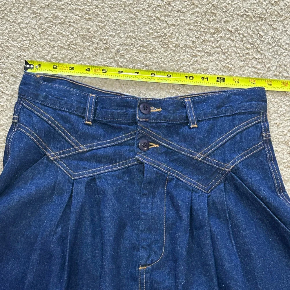 The Great Dark Wash Denim Midi Field Skirt - Picture 8 of 9